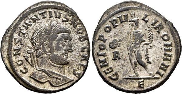 Roman coin of Constantius I as Caesar - From the Rauceby Hoard