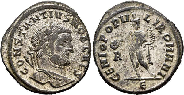 Roman coin of Constantius I as Caesar - From the Rauceby Hoard
