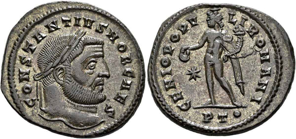 Roman coin of Constantius I as Caesar - From the Rauceby Hoard - Near EF