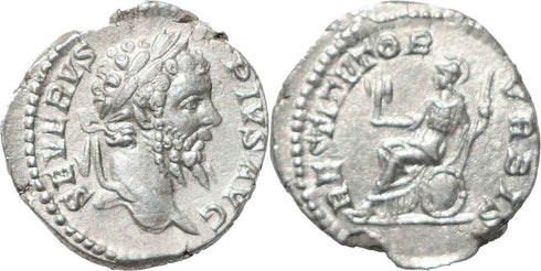Septimius Severus silver denarius 193-211AD - Roma