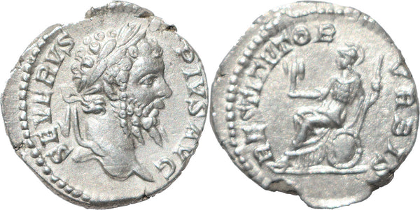 Septimius Severus silver denarius 193-211AD - Roma