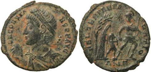 Roman coin of Constans cententionalis - FEL TEMP REPARATIO - Antioch Mint