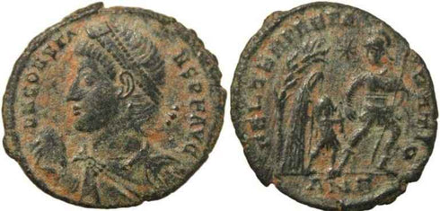 Roman coin of Constans cententionalis - FEL TEMP REPARATIO - Antioch Mint