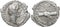 Roman silver denarius of Antoninus Pius - Caduceus and grain ears