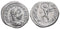 Roman silver denarius of the Emperor Elagabalus - SOL
