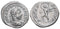 Roman silver denarius of the Emperor Elagabalus - SOL