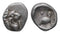 Ancient Greek silver coin from Ionia, Miletos. 600-500BC