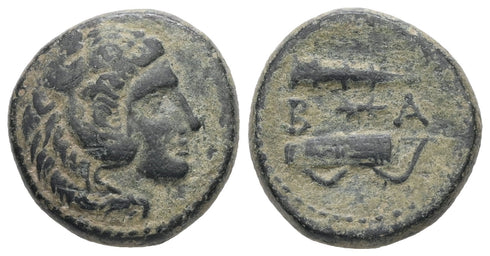 Ancient Greek coin of Alexander III 'The Great' circa 325-310 BC