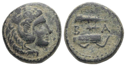 Ancient Greek coin of Alexander III 'The Great' circa 325-310 BC