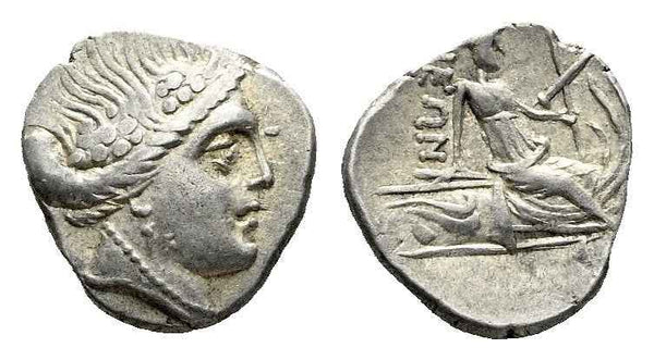 Ancient Greek silver coin from Euboea, Histiaia - Tetrobol circa 3-2 century BC