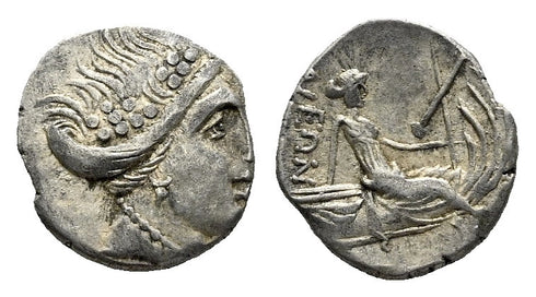Ancient Greek silver coin from Euboea, Histiaia - Tetrobol circa 3-2 century BC