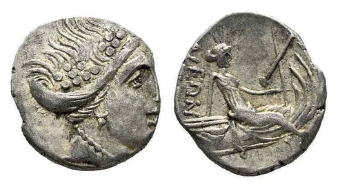 Ancient Greek silver coin from Euboea, Histiaia - Tetrobol circa 3-2 century BC