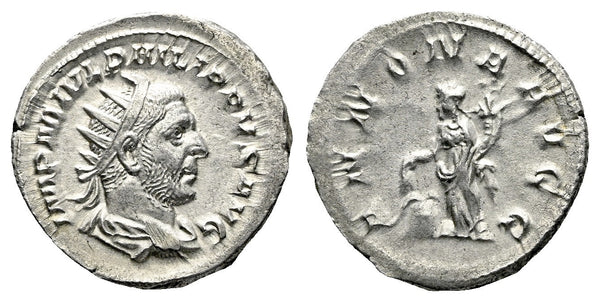 Roman coin of Philip I silver antoninianus - ANNONA AVG