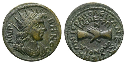 Ancient Greek coin from Phrygia Hierapolis in Alliance with Ephesus Pseudo-Autonomous Time of Philip I 244 - 249 AD
