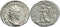 Roman silver coin of Trajan Decius - VICTORIA AVG
