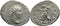 Roman silver coin of Trajan Decius - VICTORIA AVG