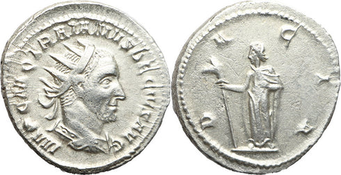 Roman silver coin of Trajan Decius - DACIA