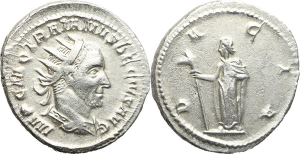 Roman silver coin of Trajan Decius - DACIA