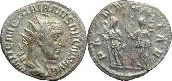 Ancient Roman silver coin of Trajan Decius - PANNONIAE