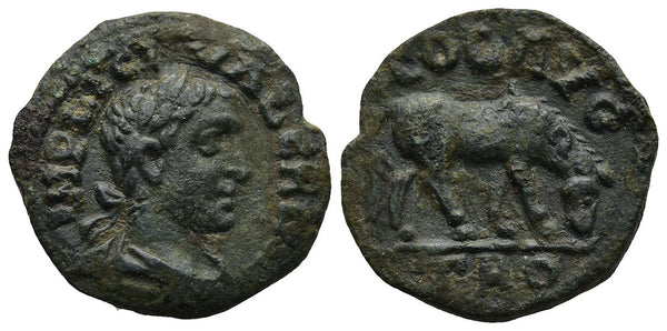 Ancient Roman coin of the Emperor Valerian - Troas, Alexandria