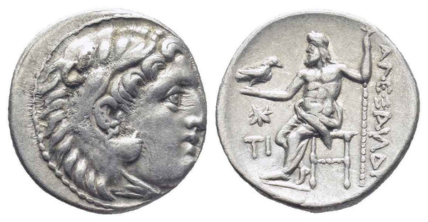 Ancient Greek silver coin of Alexander III 'The Great'