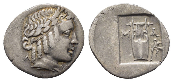 Ancient Greek silver coin from Kragos, Lycia 48-42BC