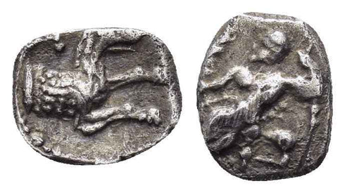 Ancient Greek silver coin from Laranda, Lycaonia circa 324/3 BC