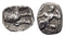 Ancient Greek silver coin from Laranda, Lycaonia circa 324/3 BC