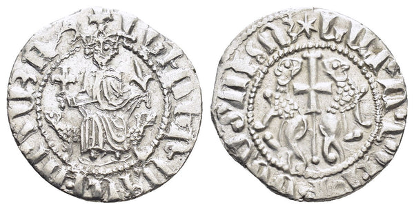 Ancient Cilician Armenia silver coin of Levon I AD 1198-1219