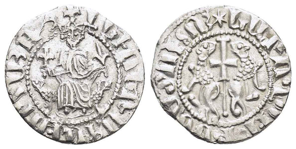 Ancient Cilician Armenia silver coin of Levon I AD 1198-1219