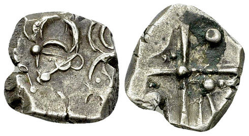 Ancient Celtic coin - Gaul - Cadurci AR Drachm, 2nd-1st century BC