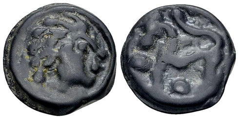 Ancient Celtic coin - Gaul - Senones AE Cast potin unit, 1st century BC