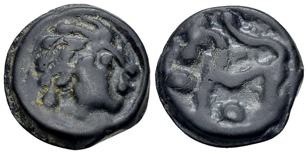 Ancient Celtic coin - Gaul - Senones AE Cast potin unit, 1st century BC
