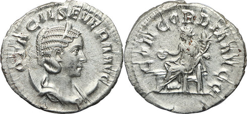 Roman coin of Otacilia Severa silver antoninianus - CONCORDIA AVGG