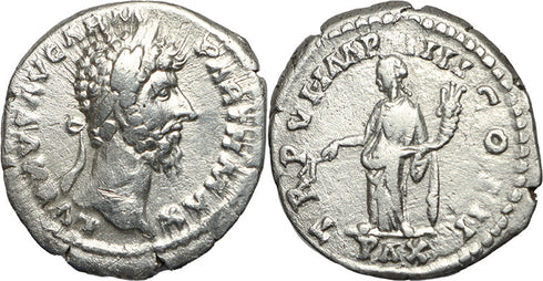 Ancient Roman coin of Lucius Verus - PAX
