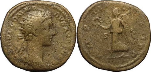 Ancient Roman coin of Emperor Commodus - VICTORY