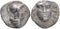 Ancient Greek coin from Pisidia, Selge - Gorgon and Athena - 350-300 BC