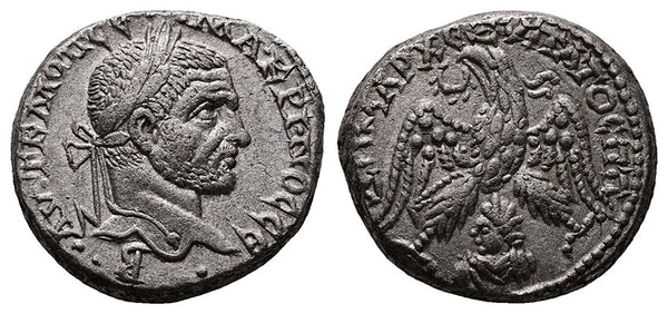 Ancient Roman Billon Tetradrachm of the Emperor Macrinus