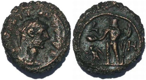 Diocletian Potin Tetradrachm minted in Alexandria, Egypt