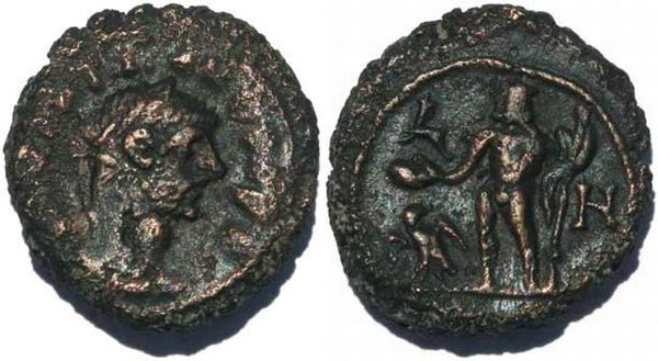 Diocletian Potin Tetradrachm minted in Alexandria, Egypt