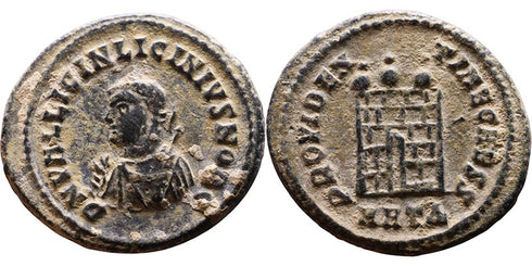 Ancient Roman coin of Licinius II - PROVIDENTIAE CAESS - Heraclea Mint