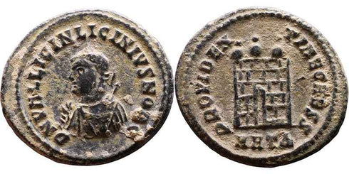 Ancient Roman coin of Licinius II - PROVIDENTIAE CAESS - Heraclea Mint