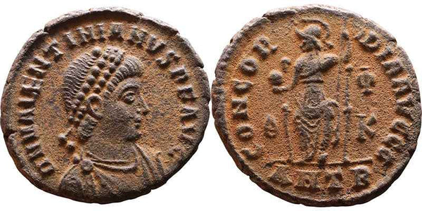 EF Roman coin of Valentinian II 375-392AD - CONCORDIA AVGGG - Antioch