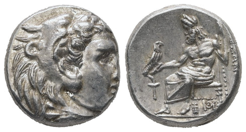 Ancient Greek silver coin of Alexander III 'The Great' struck during his lifetime by Menander