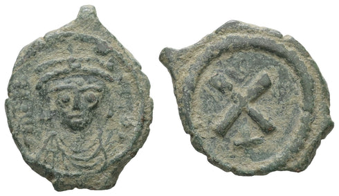 Byzantine coin of Tiberius II Constantine 578-582AD - Constantinople