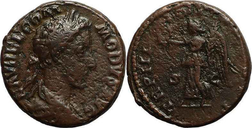 Ancient Roman coin of Emperor Commodus - Victory