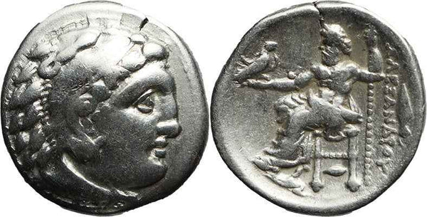 Ancient Greek silver coin of Alexander III 'The Great' - Kolophon mint