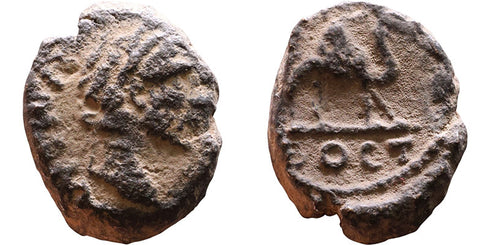 Ancient Roman coin of Antoninus Pius - Bostra, Arabia - Camel