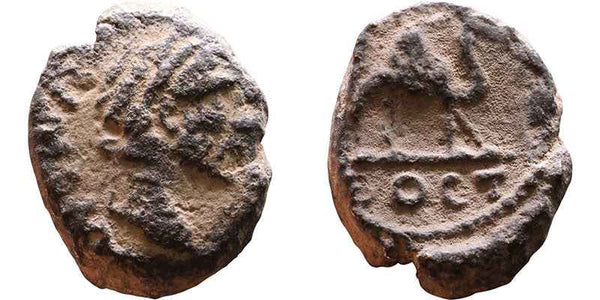 Ancient Roman coin of Antoninus Pius - Bostra, Arabia - Camel