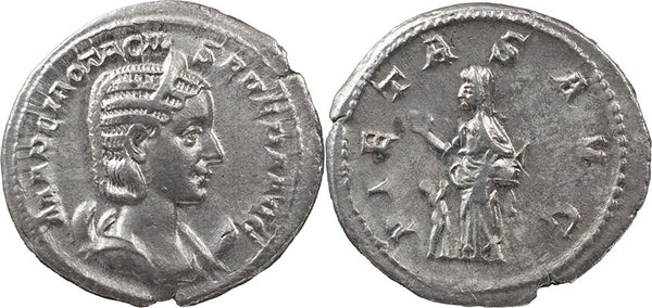 Roman coin of Otacilia Severa silver antoninianus - PIETAS AVG